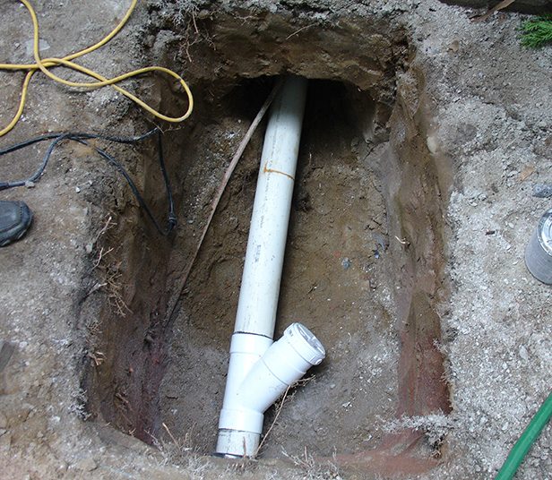 trenchless-drain-installed